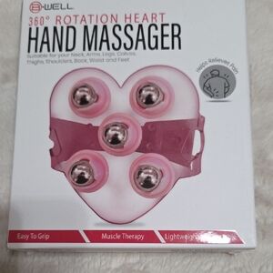 Pink 360° Rotation Heart Hand Massager